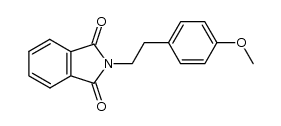 2-[2-(4-methoxyphenyl)ethyl]-1H-isoindole-1,3(2H)-dione结构式