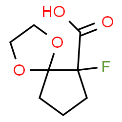 1,4-Dioxaspiro[4.4]nonane-6-carboxylicacid,6-fluoro-,(+)-(9CI)结构式