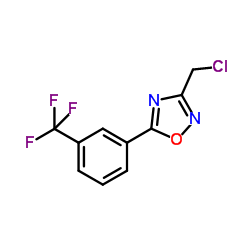 3-氯甲基-5-[(3-(三氟甲基)苯基]-1,2,4-二唑结构式