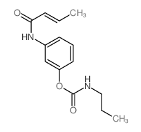 [3-(but-2-enoylamino)phenyl] N-propylcarbamate structure