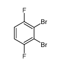 2,3-dibromo-1,4-difluorobenzene Structure