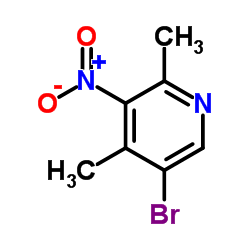 5-Bromo-2,4-dimethyl-3-nitropyridine Structure