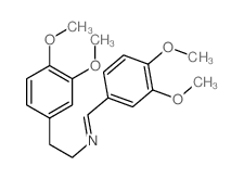 Benzeneethanamine,N-[(3,4-dimethoxyphenyl)methylene]-3,4-dimethoxy- Structure