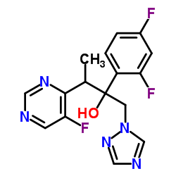 (2R,3S/2S,3R)-2-(2,4-二氟苯基)-3-(5-氟嘧啶-4-基)-1-(1H-1,2,4-三唑- 1-基)-2-丁醇结构式