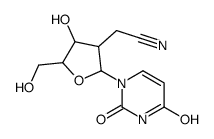 2-[(2R,3R,4S,5R)-2-(2,4-dioxopyrimidin-1-yl)-4-hydroxy-5-(hydroxymethyl)oxolan-3-yl]acetonitrile结构式