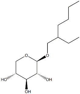2-乙基己基 BETA-D-吡喃木糖苷结构式