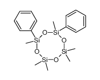 2,2,4,4,6,8-hexamethyl-6,8-diphenyl-cyclotetrasiloxane Structure