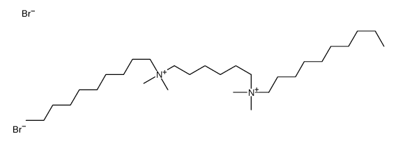 N,N'-bis(decyldimethyl)-1,6-hexanediammonium结构式