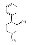 (3R,4S)-1-methyl-4-phenyl-piperidin-3-ol Structure