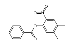 2-benzoyloxy-4,5-dimethylnitrobenzene Structure