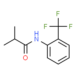 Propanamide, 2-Methyl-N-[2-(trifluoromethyl)phenyl]-结构式