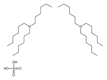 N,N-dihexylhexan-1-amine,sulfuric acid Structure