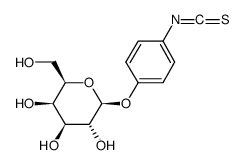 β-D-吡喃半乳糖基苯基异硫氰酸酯结构式