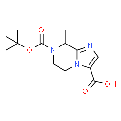 7-(Tert-Butoxycarbonyl)-8-Methyl-5,6,7,8-Tetrahydroimidazo[1,2-A]Pyrazine-3-Carboxylic Acid Structure