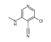 3-chloro-5-(methylamino)pyridine-4-carbonitrile结构式