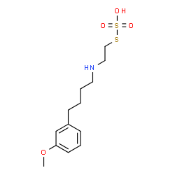 2-[4-(m-Methoxyphenyl)butyl]aminoethanethiol sulfate结构式