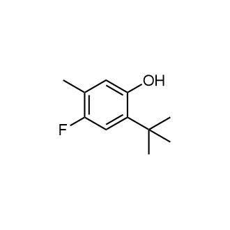 2-(1,1-Dimethylethyl)-4-fluoro-5-methylphenol Structure