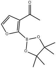 3-(Acetyl)furan-2-boronic acid pinacol ester结构式