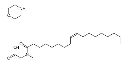 (Z)-N-methyl-N-(1-oxo-9-octadecenyl)glycine, compound with morpholine (1:1) Structure
