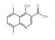 5,8-Difluoro-4-hydroxyquinoline-3-carboxylic acid structure