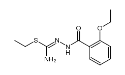 1-(2-ethoxy-benzoyl)-3-ethyl-isothiosemicarbazide结构式