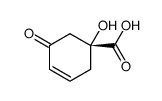 3-Cyclohexene-1-carboxylicacid,1-hydroxy-5-oxo-,(1R)-(9CI) Structure