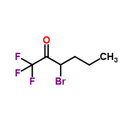 3-BROMO-1,1,1-TRIFLUORO-HEXAN-2-ONE结构式