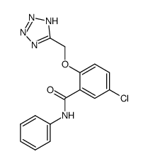 5-chloro-N-phenyl-2-(1H-tetrazol-5-ylmethoxy)-benzamide Structure