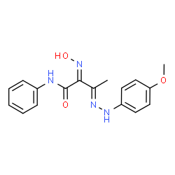 2-(HYDROXYIMINO)-3-[2-(4-METHOXYPHENYL)HYDRAZONO]-N-PHENYLBUTANAMIDE structure