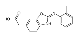 2-[2-(2-methylanilino)-1,3-benzoxazol-6-yl]acetic acid Structure