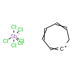 cycloheptatrienylium hexachloroantimonate(1-) Structure