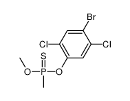 (4-bromo-2,5-dichlorophenoxy)-methoxy-methyl-sulfanylidene-λ5-phosphane结构式