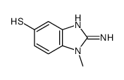 5-Benzimidazolethiol,2-amino-1-methyl-(8CI) Structure