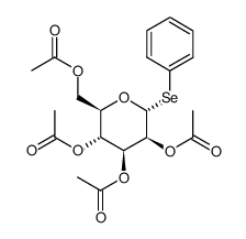 phenyl 2,3,4,6-tetra-O-acetyl-1-seleno-α-D-mannopyranoside结构式