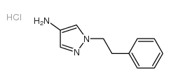 1-phenethylpyrazol-4-amine hydrochloride structure