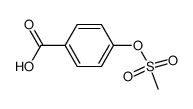 4-methanesulfonyloxy-benzoic acid Structure