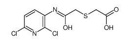 2-({2-[(2,6-Dichloropyridin-3-yl)amino]-2-oxoethyl}thio)acetic acid结构式