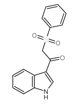 1-(Indol-3-yl)-2-(phenylsulfonyl)ethanone Structure