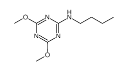 butyl-(dimethoxy-[1,3,5]triazin-2-yl)-amine Structure