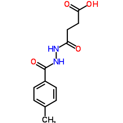 4-[2-(4-Methylbenzoyl)hydrazino]-4-oxobutanoic acid结构式