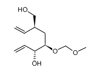 (3R,4R,6S)-3-hydroxy-6-hydroxymethyl-4-methoxymethoxy-1,7-octadiene Structure