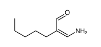 2-(aminomethylidene)heptanal Structure