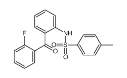 N-[o-(o-fluorobenzoyl)phenyl]-p-toluenesulphonamide Structure