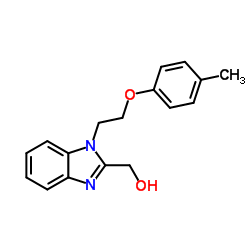 (1-[2-(4-METHYLPHENOXY)ETHYL]-1H-BENZIMIDAZOL-2-YL)METHANOL结构式