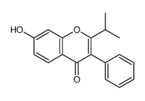 7-hydroxy-3-phenyl-2-propan-2-ylchromen-4-one结构式