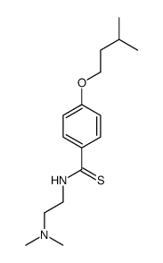 N-[2-(Dimethylamino)ethyl]-p-(isopentyloxy)thiobenzamide结构式