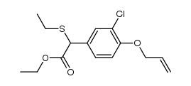 ethyl 2-(4-(allyloxy)-3-chlorophenyl)-2-(ethylthio)acetate Structure