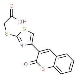 {[4-(2-氧代-2H-苯并吡喃-3-基)-1,3-噻唑-2-基]硫基}乙酸图片