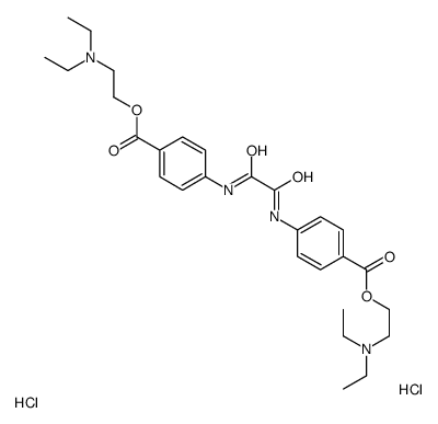2-[4-[[2-[4-[2-(diethylazaniumyl)ethoxycarbonyl]anilino]-2-oxoacetyl]amino]benzoyl]oxyethyl-diethylazanium,dichloride结构式