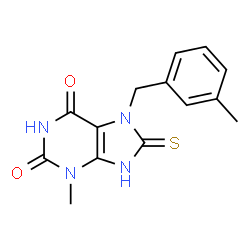 8-mercapto-3-methyl-7-(3-methylbenzyl)-3,7-dihydro-1H-purine-2,6-dione picture